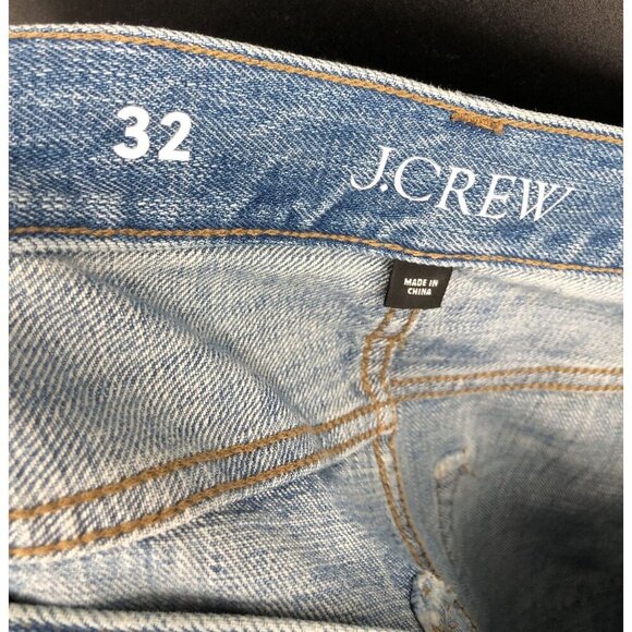 J.Crew Women's Mid-Rise Straight Jean Size 32 Elise Wash No Stretch Rigid Denim - Picture 3 of 9